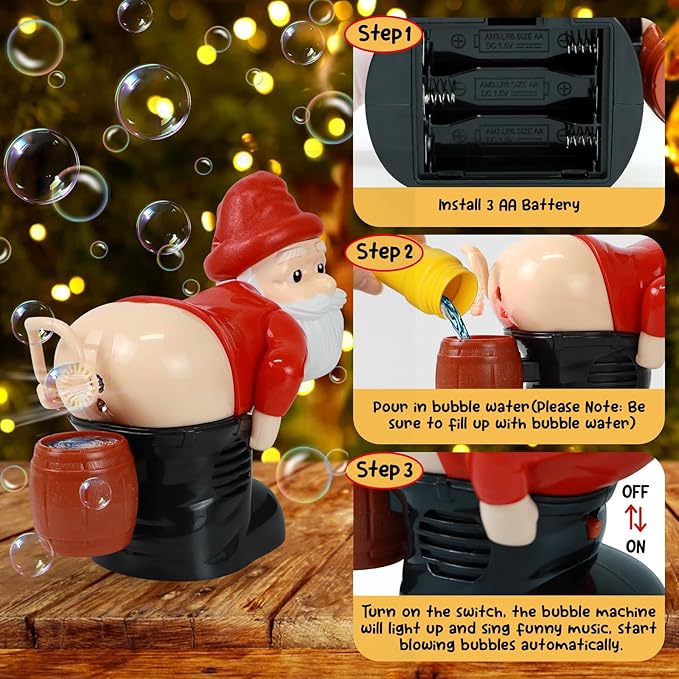 Santa Claus Bubble Machine